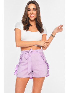 Шорти жіночі бузкового кольору 1048 198696C