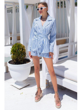 Костюм женский голубого цвета 1177 198725C