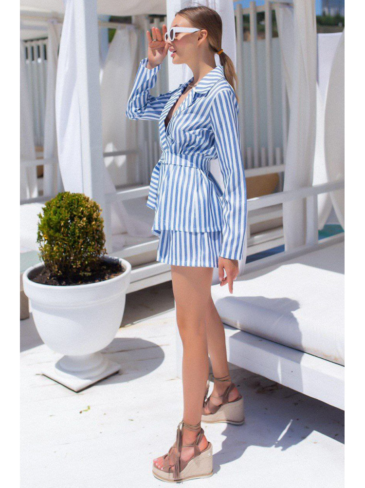 Костюм женский голубого цвета 1177 198725C