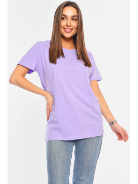 Футболка жіноча світло-бузкового кольору 1033 198911C Футболка жіноча світло-бузкового кольору 1033 198911C