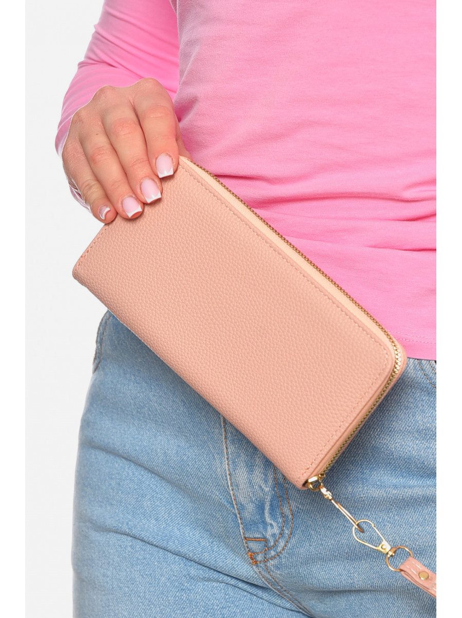 Кошелек женский из экокожи розового цвета Т8973-6 199049C