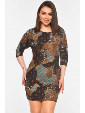 Сукня жіноча коричневого кольору 1020 199084C