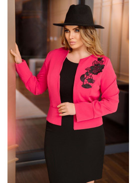 Пиджак женский малинового цвета 3030 199128C