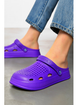 Кроксы женские фиолетового цвета 8 199177C Кроксы женские фиолетового цвета 8 199177C