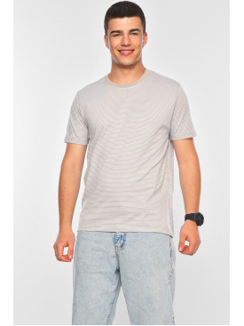 Футболка мужская полубатальная бежевого цвета GP110 200111C