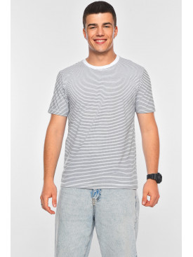 Футболка чоловіча напівбатальна білого кольору GP110 200117C Футболка чоловіча напівбатальна білого кольору GP110 200117C