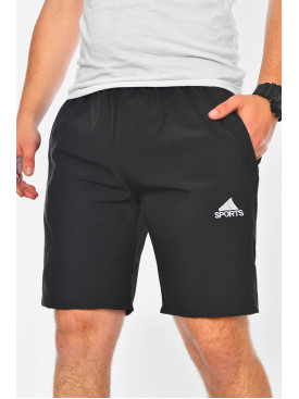 Шорты мужские однотонные черного цвета 510 200222C Шорты мужские однотонные черного цвета 510 200222C