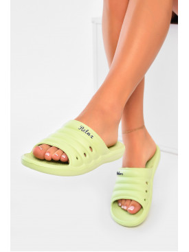 Шльопанці піна жіночі салатового кольору DS-66 200255C Шльопанці піна жіночі салатового кольору DS-66 200255C
