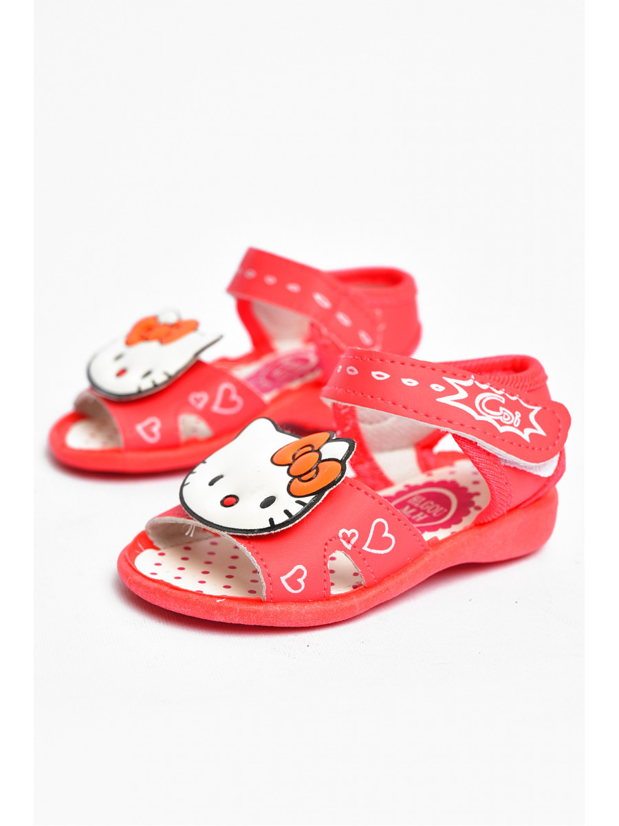 Сандали детские кораллового цвета а-55 200498C