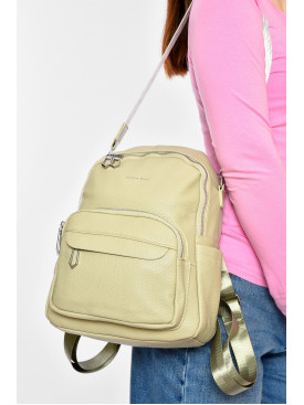 Рюкзак женский из экокожи бежевого цвета 8813 200538C Рюкзак женский из экокожи бежевого цвета 8813 200538C