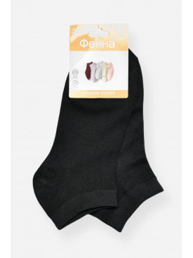Шкарпетки жіночі демісезонні спортивні чорного кольору ZB-02 200723C Шкарпетки жіночі демісезонні спортивні чорного кольору ZB-02 200723C