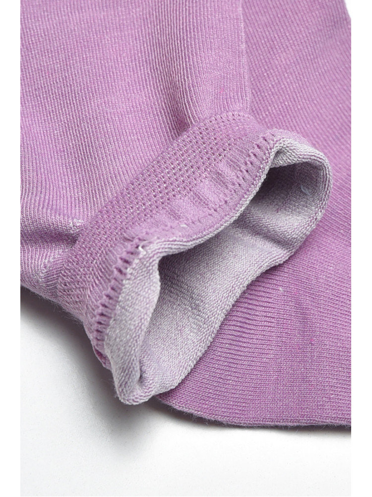 Шкарпетки жіночі демісезонні спортивні бузкового кольору ZB02 200727C