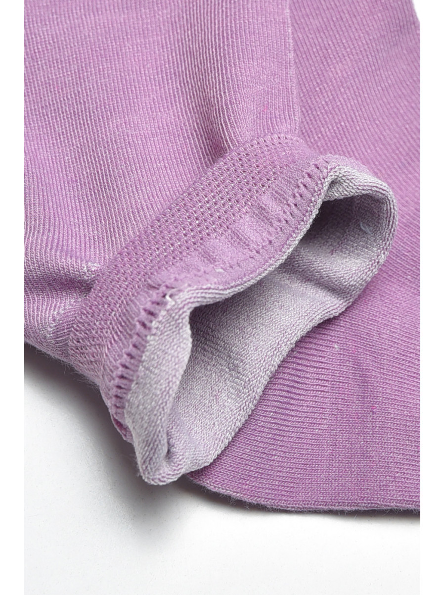 Шкарпетки жіночі демісезонні спортивні бузкового кольору ZB02 200727C