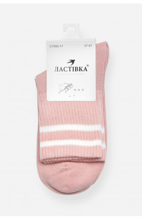 Носки женские демисезонные розового цвета C1055-17 200737C