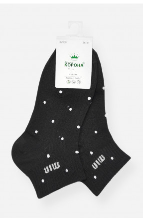 Шкарпетки жіночі демісезонні спортивні чорного кольору BY900 200786C