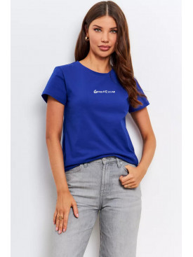 Футболка женская синего цвета 9111 200953C