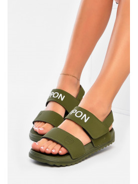 Сандалі жіночі кольору хакі 2211-19 201145C Сандалі жіночі кольору хакі 2211-19 201145C