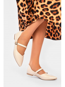 Балетки жіночі бежевого кольору 350-3 201156C Балетки жіночі бежевого кольору 350-3 201156C