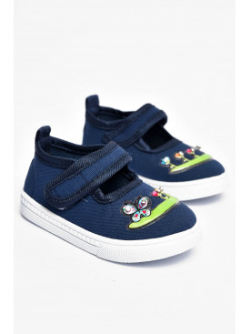 Мокасини дитячі для дівчинки темно-синього кольору 76 201182C Мокасини дитячі для дівчинки темно-синього кольору 76 201182C