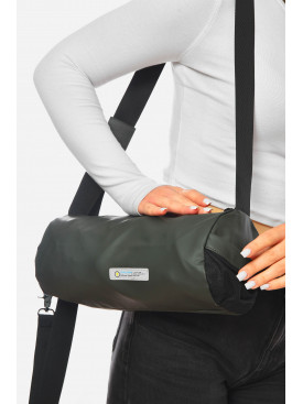 Сумка жіноча спортивна темно-сірого кольору K002 201261C