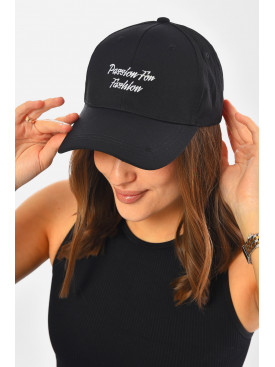 Кепка женская черного цвета 201275C