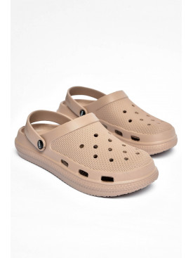 Крокси жіночі темно-бежевого кольору С-98 201312C