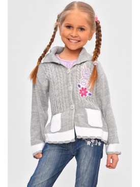 Кофта дитяча для дівчинки сірого кольору 305 201556C