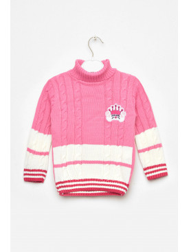 Свитер детский для девочки розового цвета 005 201615C