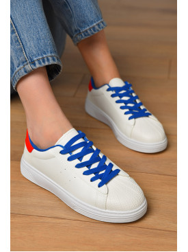 Кроссовки женские белого цвета на шнуровке 0213-5 201793C Кроссовки женские белого цвета на шнуровке 0213-5 201793C