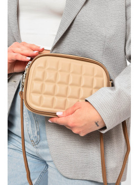 Сумка жіноча з екошкіри бежевого кольору 92131 201802C