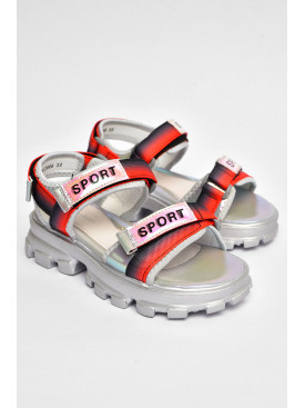 Босоножки для девочки серебристого цвета 2006-4 202067C