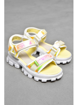 Босоножки для девочки желтого цвета 2007-67 202070C Босоножки для девочки желтого цвета 2007-67 202070C