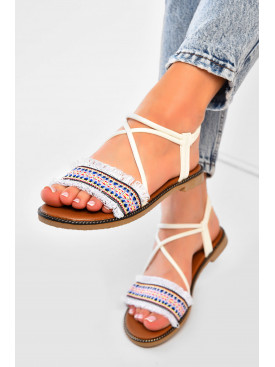 Босоножки женские белого цвета 818-2 202073C Босоножки женские белого цвета 818-2 202073C