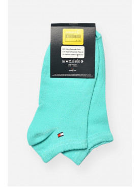 Носки женские демисезонные спортивные бирюзового цвета 003 202638C Носки женские демисезонные спортивные бирюзового цвета 003 202638C