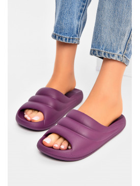 Шльопанці піна жіночі фіолетового кольору с-97 202865C Шльопанці піна жіночі фіолетового кольору с-97 202865C