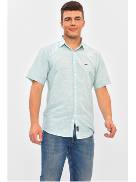 Сорочка чоловіча однотонна м'ятного кольору 7491 202907C