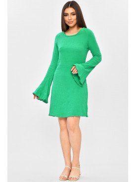 Сукня жіноча однотонна зеленого кольору 067 203211C