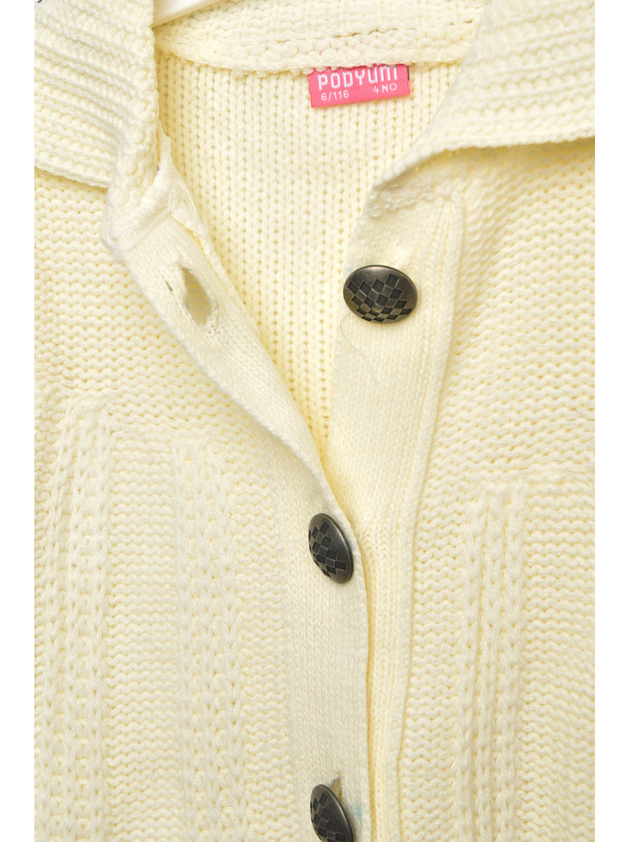 Кофта детская для девочки молочного цвета 220 203369C