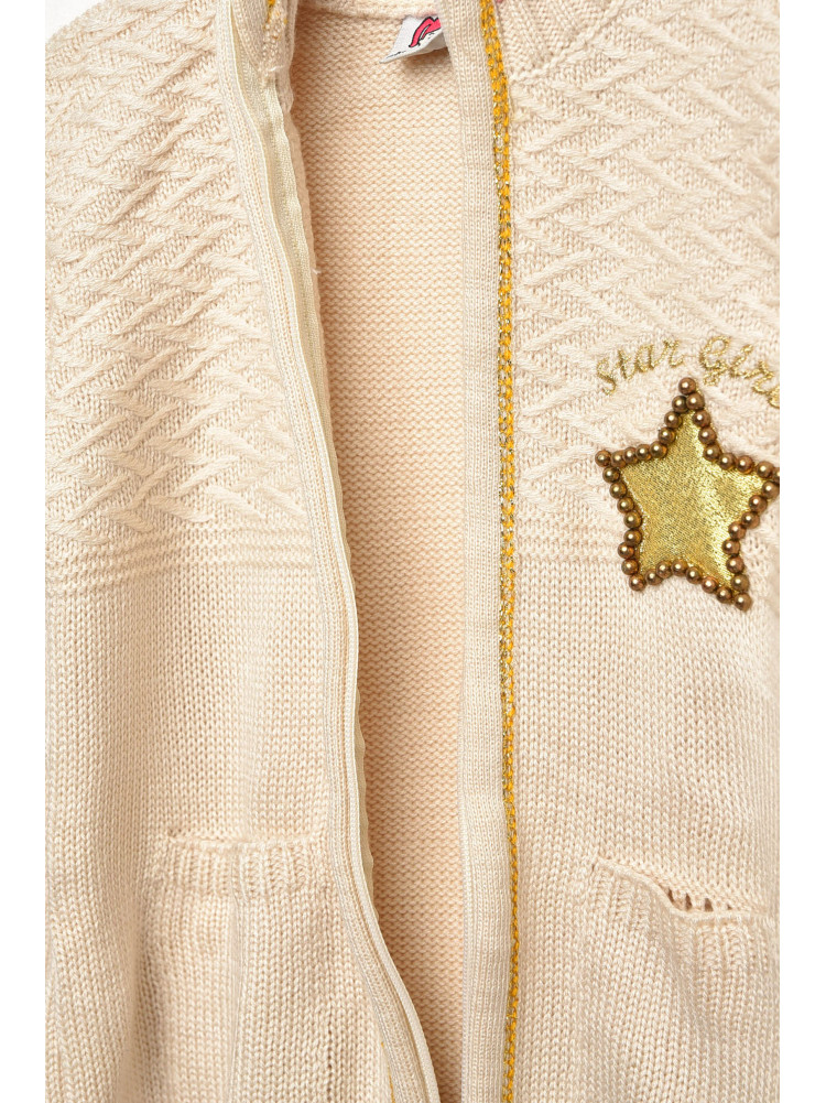 Кофта детская для девочки бежевого цвета 3205 203420C