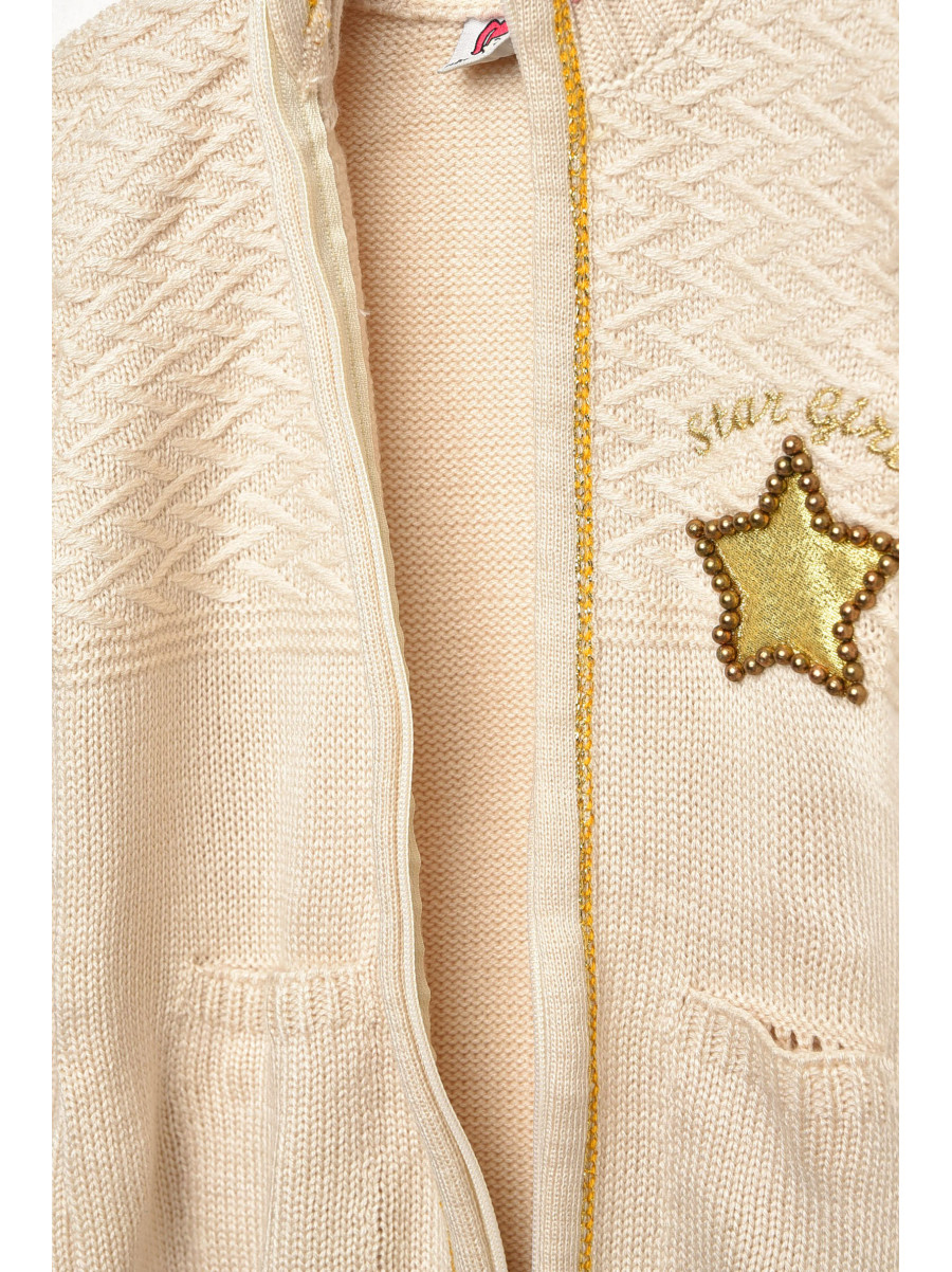 Кофта детская для девочки бежевого цвета 3205 203420C