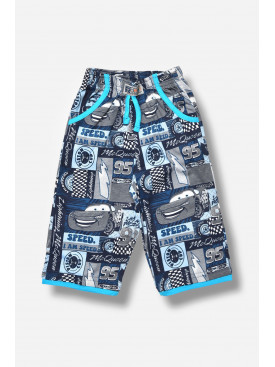 Бриджі для хлопчика блакитного кольору з принтом асорті 203531C