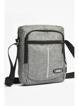 Сумка мужская через плечо текстиль серого цвета 613 203622C Сумка мужская через плечо текстиль серого цвета 613 203622C