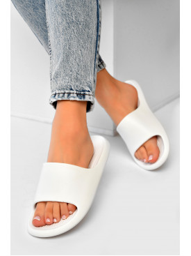 Шльопанці піна жіночі білого кольору 5062-2 203719C Шльопанці піна жіночі білого кольору 5062-2 203719C