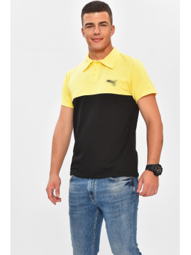 Футболка мужская поло жёлтого цвета 204259C Футболка мужская поло жёлтого цвета 204259C