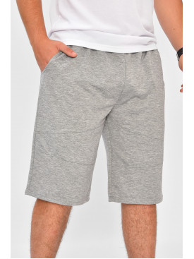 Шорты мужские однотонные серого цвета 204271C