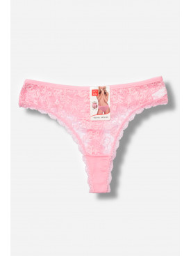 Стринги женские хлопковые с гипюровой вставкой 1931 204293C