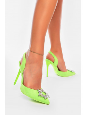 Босоножки женские салатового цвета F904-3 204347C Босоножки женские салатового цвета F904-3 204347C