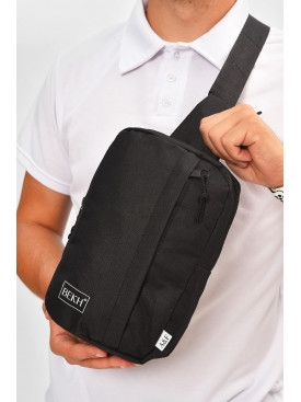 Сумка мужская через плечо черного цвета 18 204455C