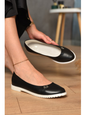 Балетки женские черного цвета A022-8A 204473C