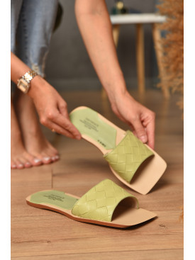 Шльопанці жіночі салатового кольору 305-39 204527C Шльопанці жіночі салатового кольору 305-39 204527C